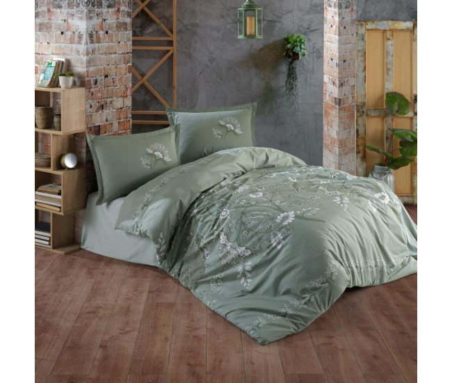 Lenjerie de pat ranforce clasy king size (mohana v1)